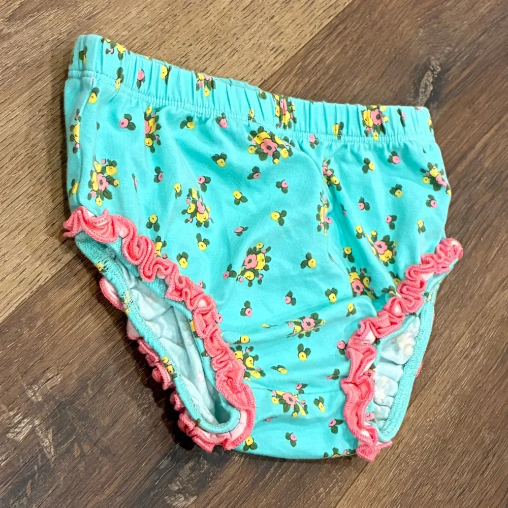 Matilda Jane Blue Floral Diaper Cover Bloomers 12-18m
